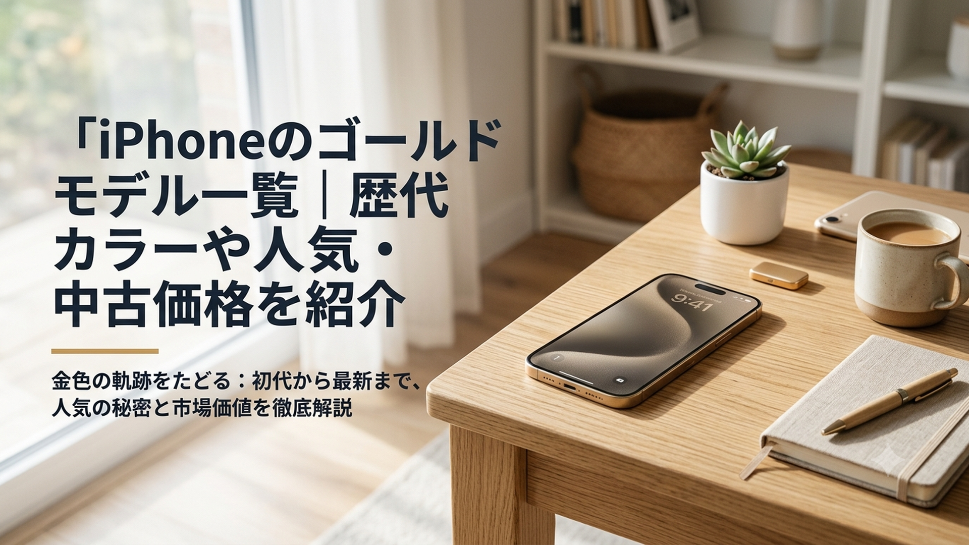 歴代のゴールド系iPhoneとライトゴールドのiPhone Airが発売年代順に並ぶ様子