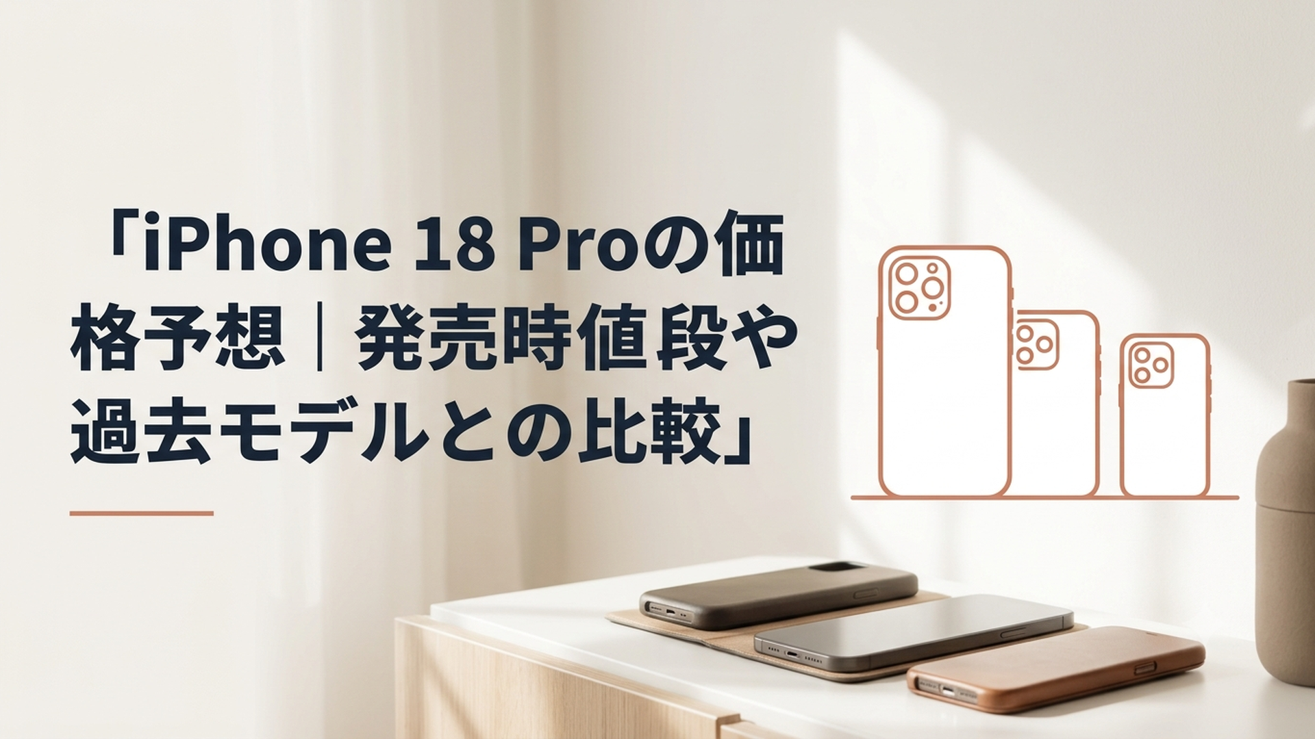 iPhone 18 Proの予想価格と歴代Proモデルの価格を比較するイメージ