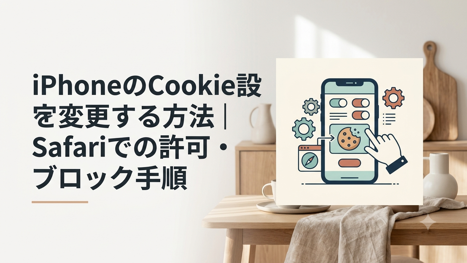iPhoneのCookie設定を変更する方法｜Safariでの許可・ブロック手順