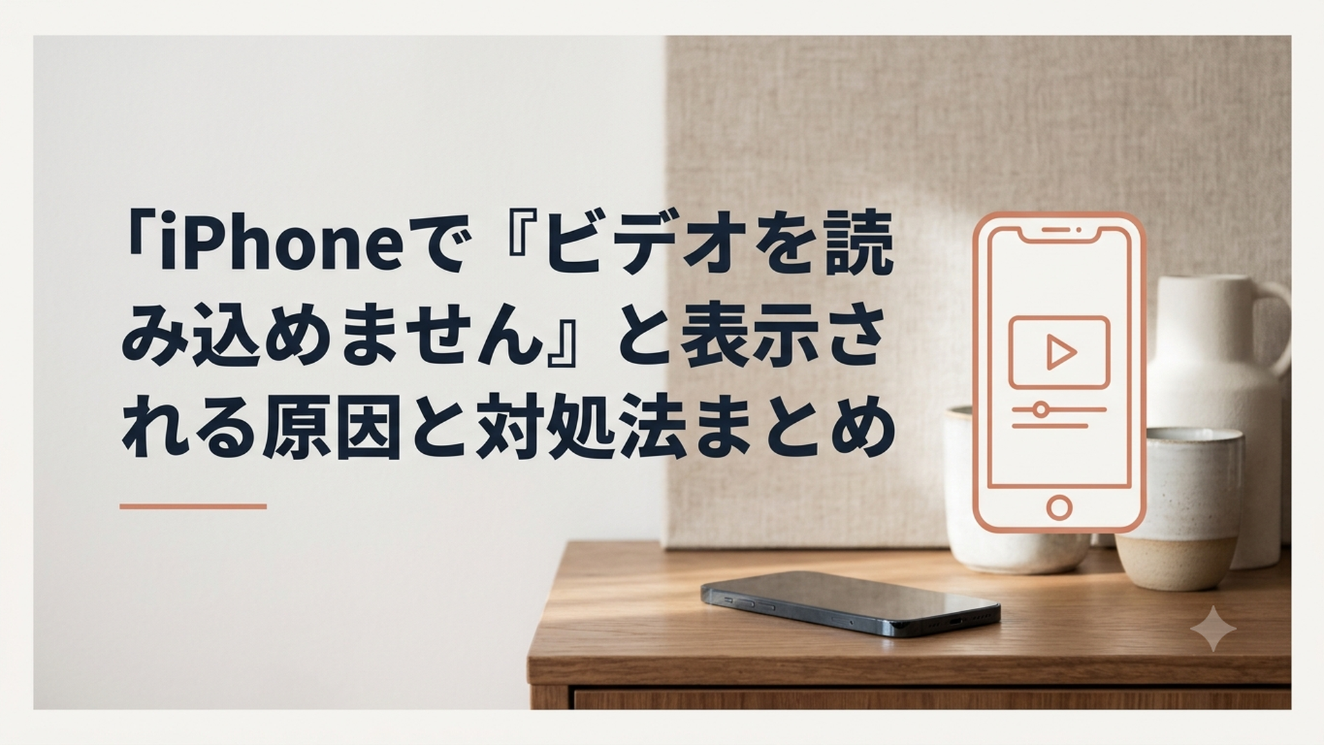 iPhoneで『ビデオを読み込めません』と表示される原因と対処法まとめ