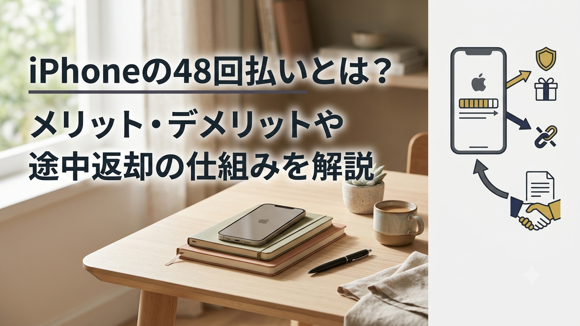 iPhoneの48回払いとは？メリット・デメリットや途中返却の仕組みを解説