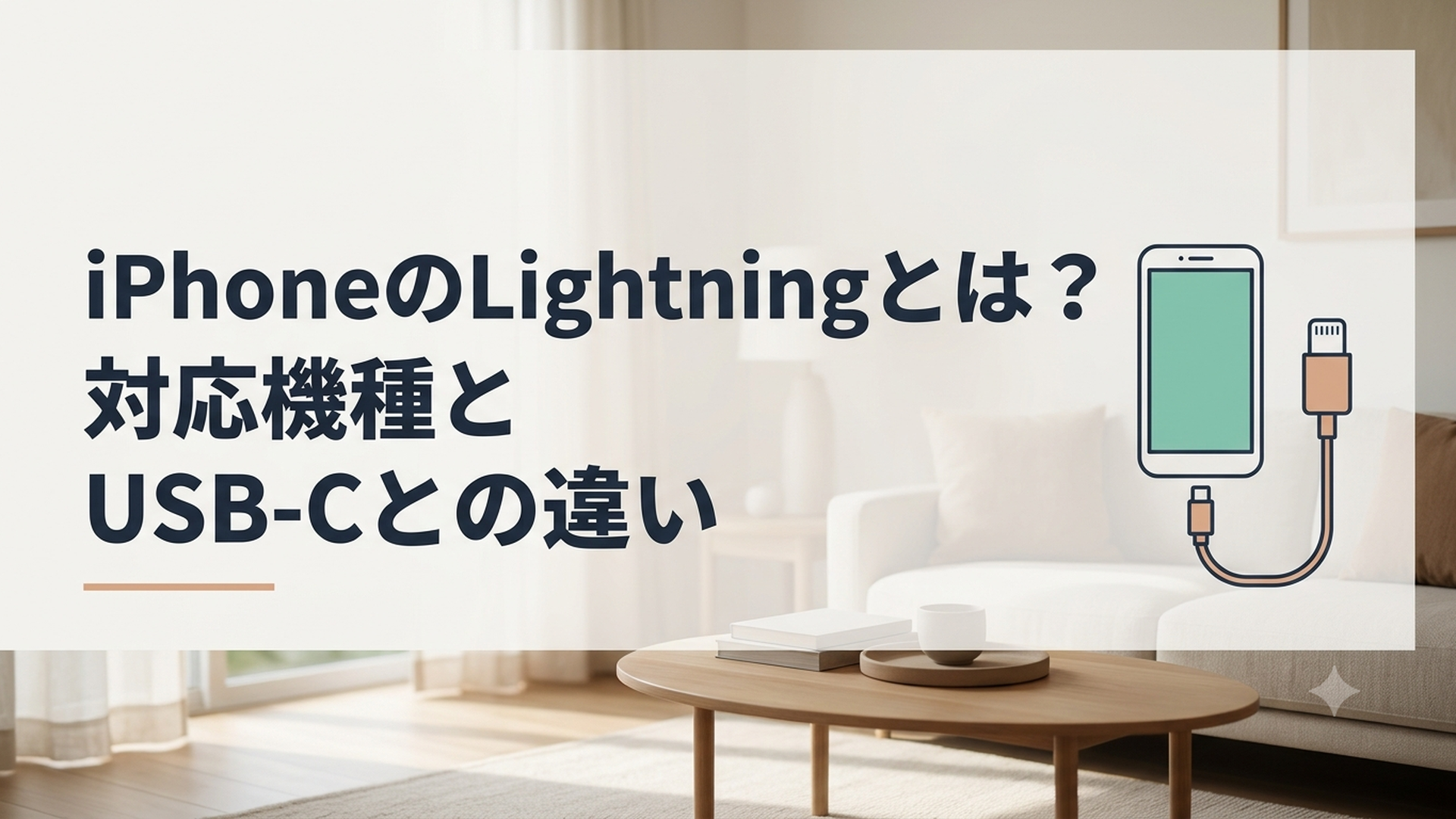 iPhoneのLightningとは？対応機種とUSB-Cとの違い