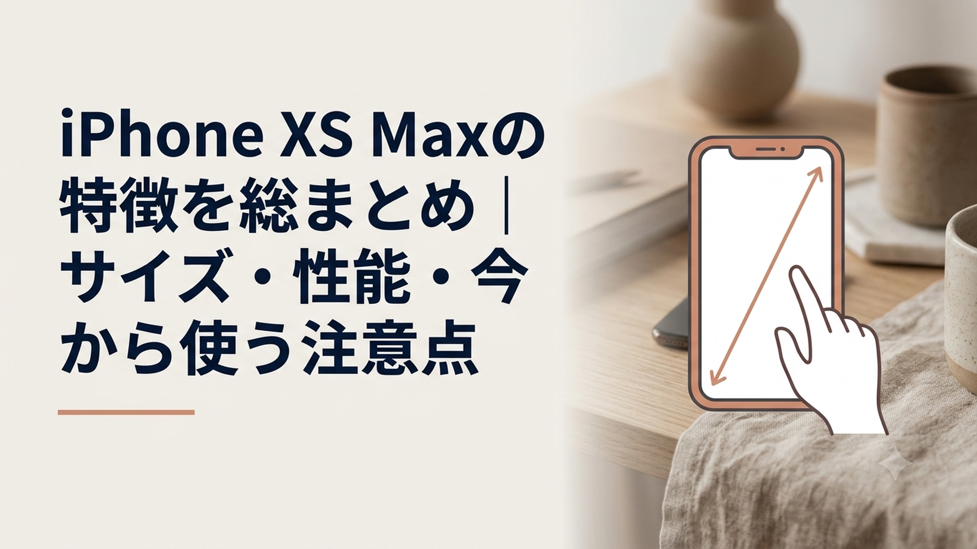 iPhone XS Maxの大画面と性能や中古購入時の注意点