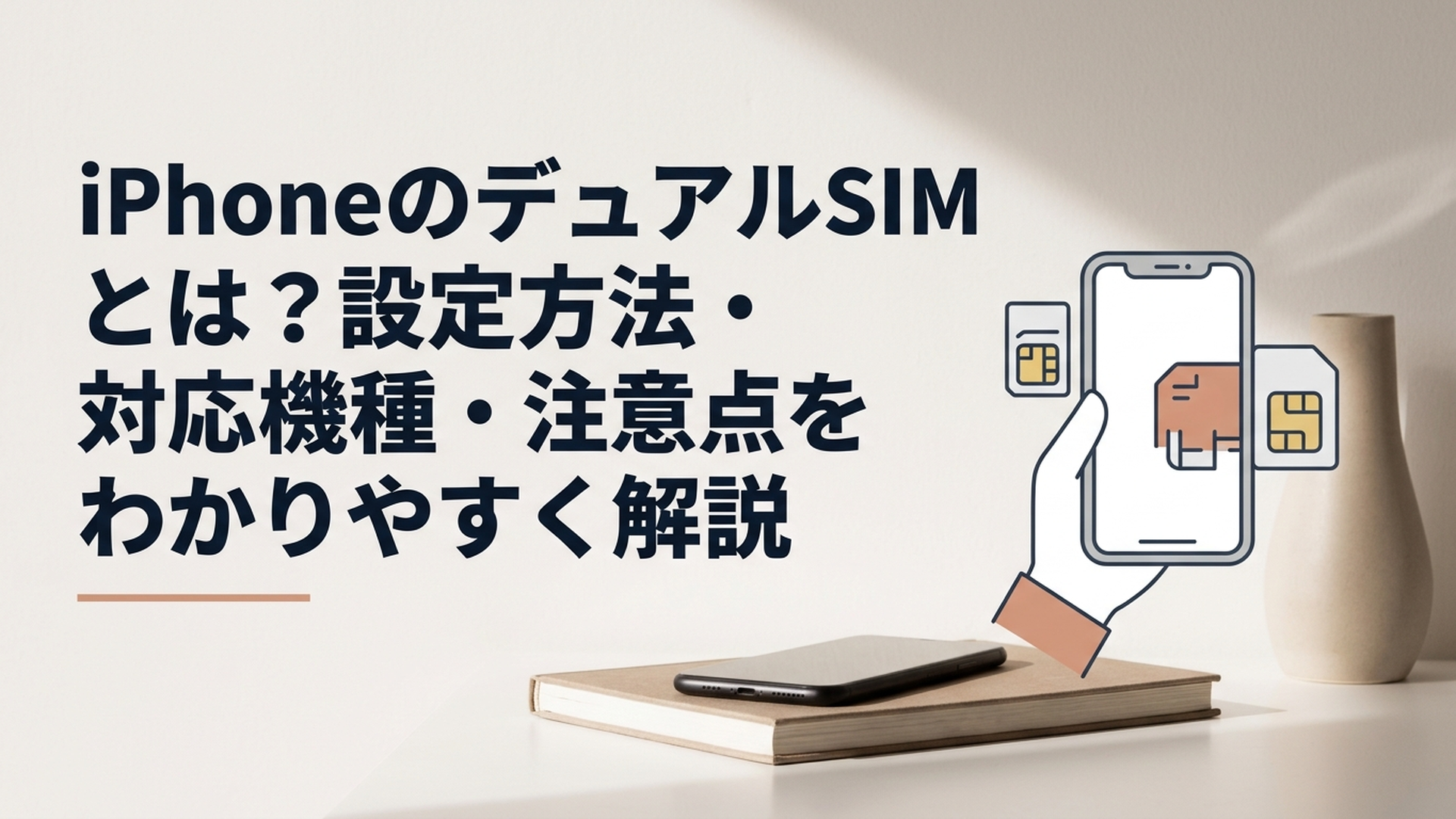 iPhoneのデュアルSIMとは？設定方法・対応機種・注意点をわかりやすく解説