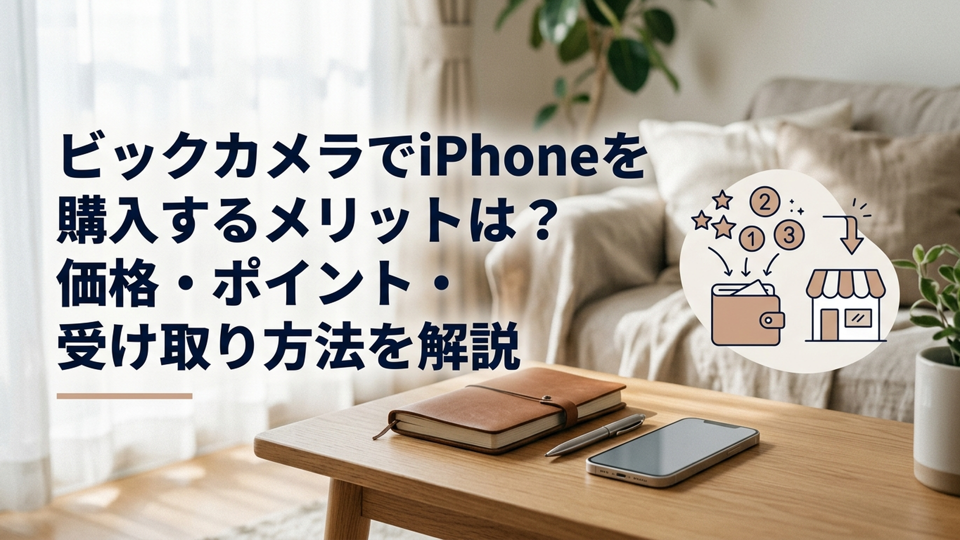 ビックカメラでiPhoneを購入するメリットは？価格・ポイント・受け取り方法を解説