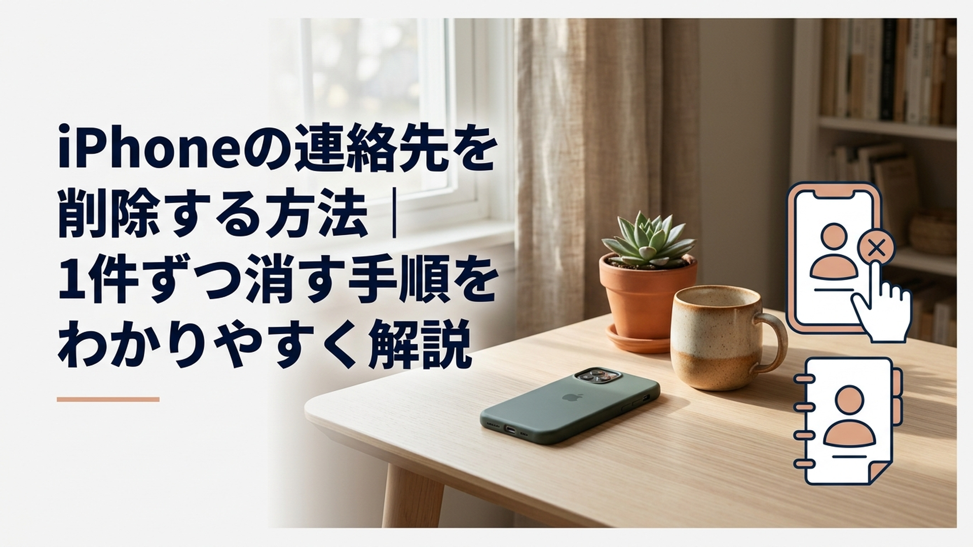 iPhoneの連絡先を削除する方法｜1件ずつ消す手順をわかりやすく解説