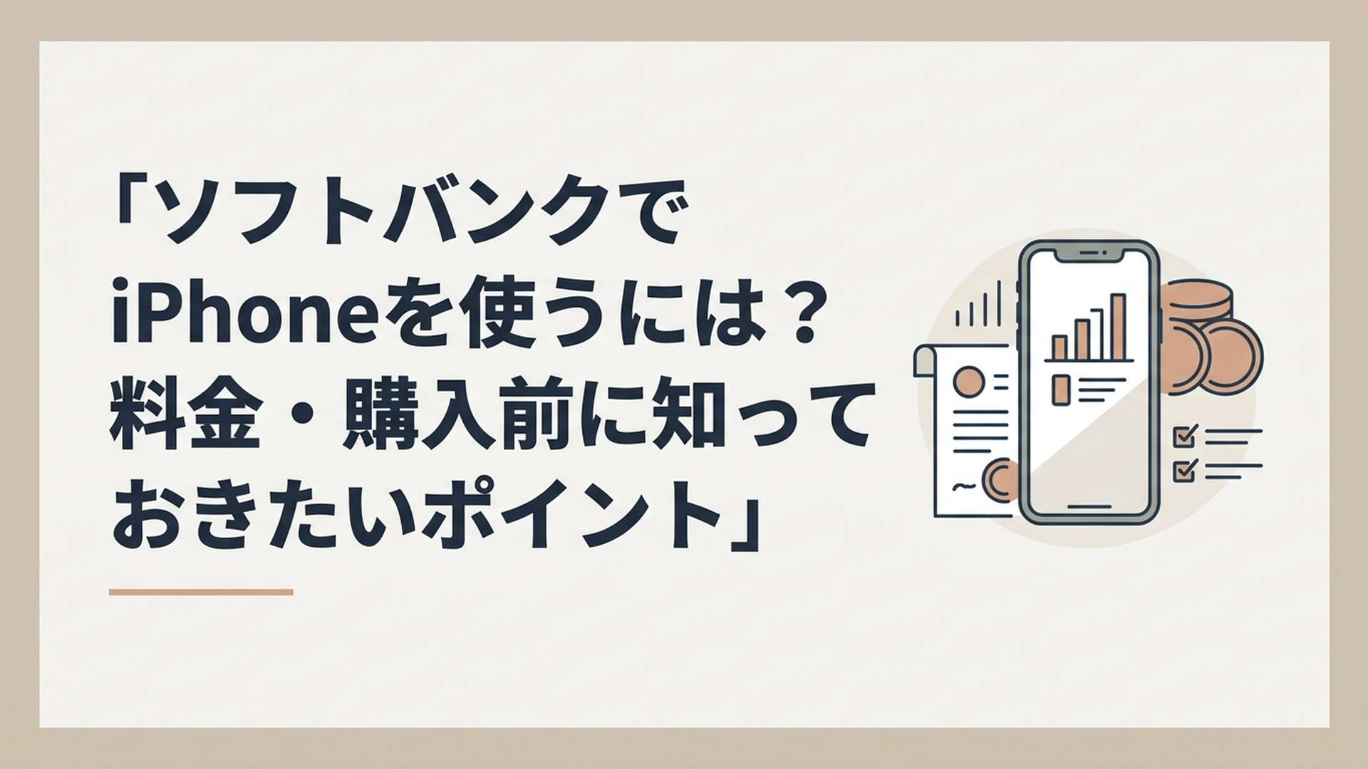 ソフトバンクでiPhoneを使うには？料金・購入前に知っておきたいポイント