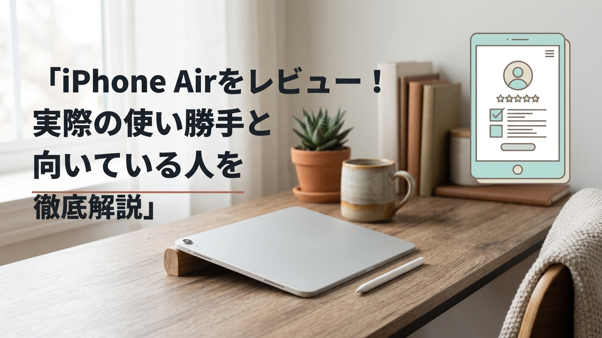 iPhone Airをレビュー！実際の使い勝手と向いている人を徹底解説