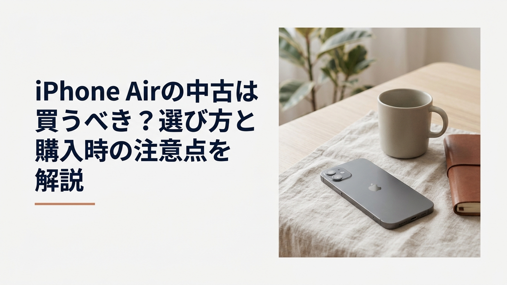 iPhone Airの中古は買うべき？選び方と購入時の注意点を解説