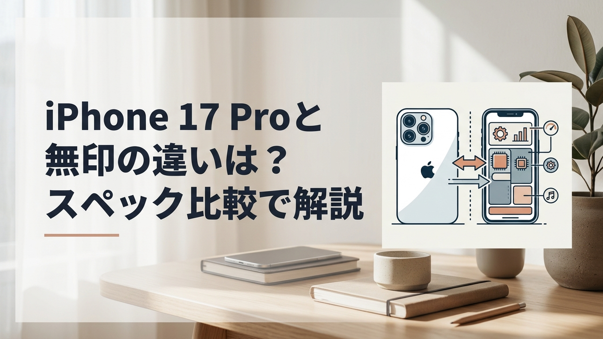 iPhone 17 Proと無印の違いは？スペック比較で解説